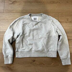 Organic Basics Misty Grey Melange Weekend Crop XS